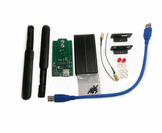 Набор Fibocom L850-GL cat.9 + Адаптер USB 3.0 Box для M.2 модемов (z200955, z200813)