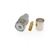 ВЧ-разъём UHF(female) SO239 обжимной под кабель 8D-FB