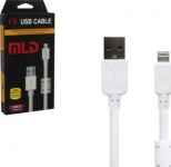 USB кабель для Iphone 5, 5S, 5C, 6, 6 1,5м белый