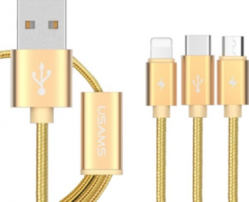 USB кабель 3 в1 iPhone 5, micro USB, USB 3.1 type-C