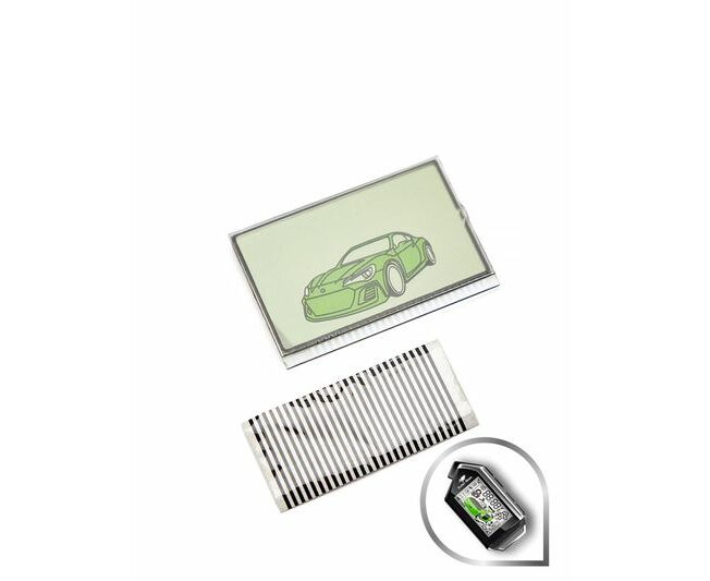 Дисплей LCD на шлейфе для брелка Scher-Khan Mobicar 1/2