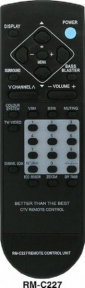 Пульт RM-C227 CH box оригинальный для телевизора JVC