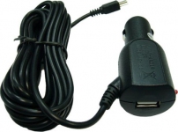 Автомобильное зарядное устройство mini USB 2A + гнездо USB шнур 3м