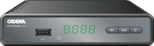 Приемник эфирный CADENA CDT-1651SB DVB-T2 Триколор ID в комплекте