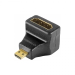Переходник штекер HDMI micro - гнездо HDMI угловой Rexant 17-6816
