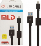 USB кабель для Iphone 5, 5S, 5C, 6, 6 1,5м чёрный
