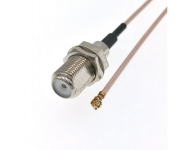 Адаптер для модема (пигтейл) U.fl(IPEX)-F(female) кабель RG178 15см.