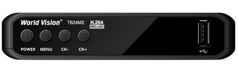 Ресивер эфирный WV T624 M2 Т2/С, HDMI, IPTV, USB, кн., без диспл.