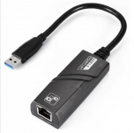 Сетевой адаптер Gigabit Ethernet USB 3.0 к RJ45 - Чёрный