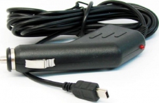 Автомобильное зарядное устройство mini USB 1,2 A, шнур 3м видеорегистратор